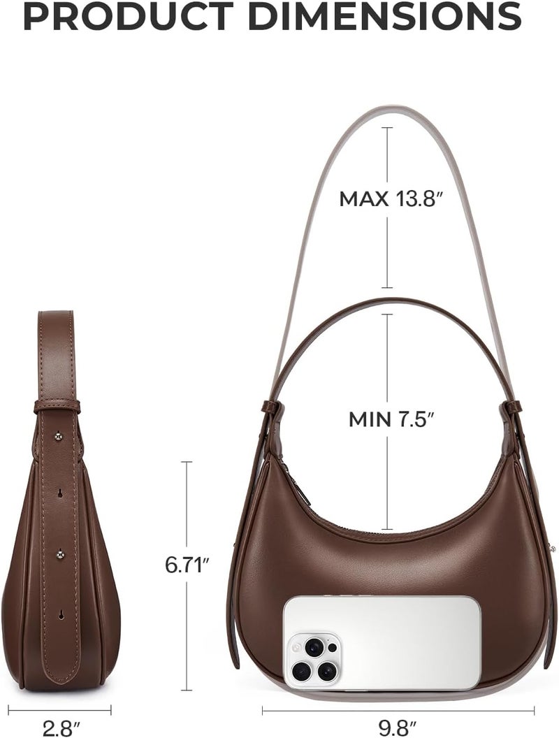 CHOLISS Shoulder Bag for Women RFID Vegan Leather Crescent Hobo Bag Clutch Underarm Purse Top-Handle Travel Handbags - Image 5